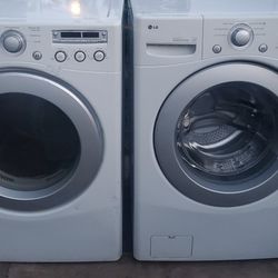 LG SET WASHER AND ELECTRIC DRYER WORKING EXCELLENT 