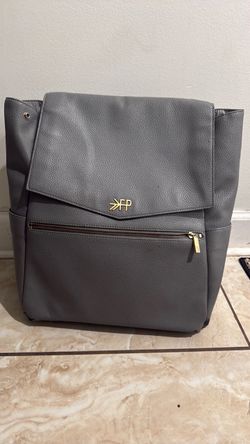 Freshly Picked Gray Leather Backpack