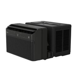 Midea 6,000 BTU DOE U-Shaped Smart Window Air Conditioner, for spaces up to 250 sq. ft. (Black)
