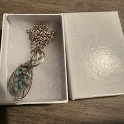 NEW SOLID 925 SILVER NECKLACE WITH CHARM PERFECT CONDITION BEAUTIFUL CADENA DE PLATA SOLIDA PESADA 