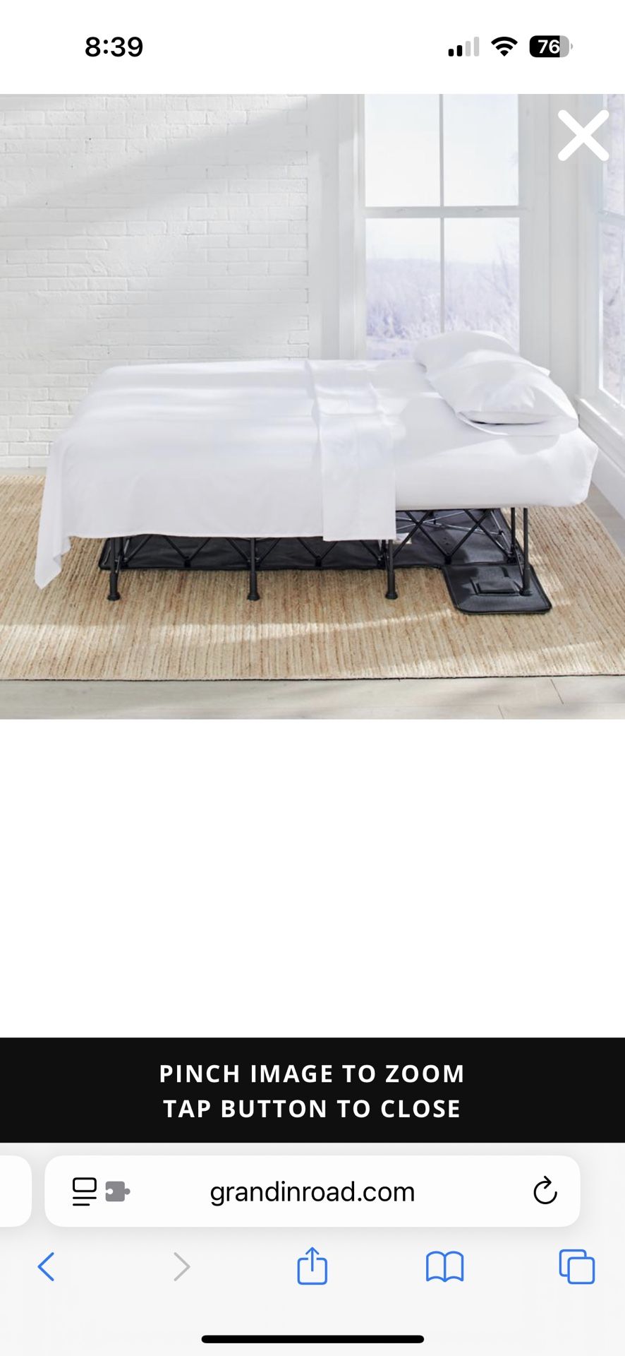 EZ Bed Inflatable Guest Bed Size Twin