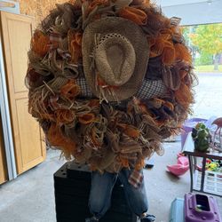 Fall Scarecrow Wreath