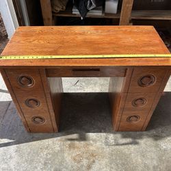 Solid Maple Desk Vintage 