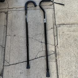 2  Aluminum Walking Canes In Excellent Condition  Adjustable  15,00  Each 