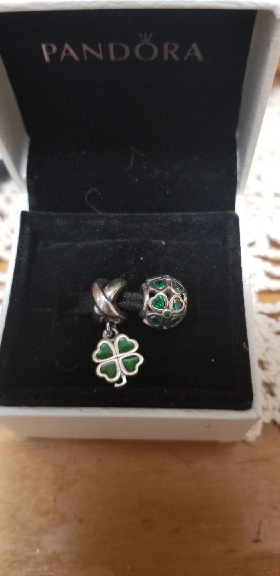Pandora Clover charms set lucky