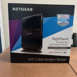 NETGEAR NIghthawk Cable modem Router WiFi