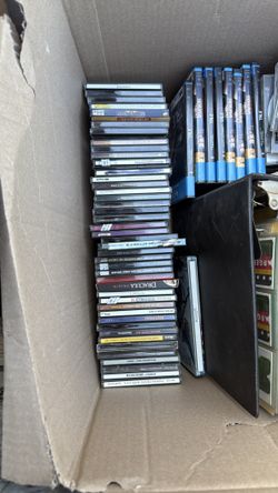 Ps2 games, blu ray dvds, old records and baseball cards