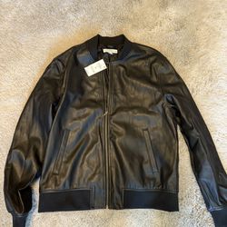 Faux leather Bomber jacket