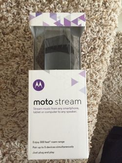 Brand new Bluetooth speaker adapter - Moto stream