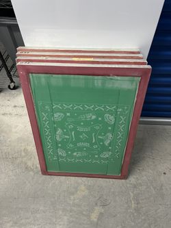 Lot of 4 Used 23"x31" Aluminum Screen Printing Frames – Need Remeshing