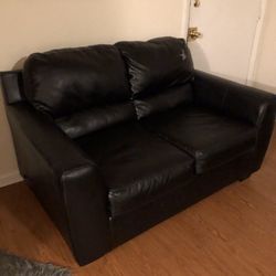 Black Leather Couch