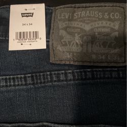 34x34 Mens Levi’s 514 Straight Jeans