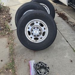 Wheels In Tires 16" 8 Lug Chevy Silverado Gmc Utility Truck 8x6,5 