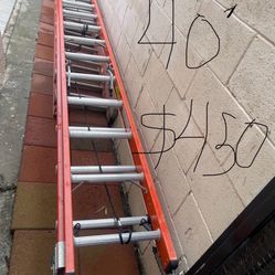 Xln Condition 40 Feet And Sizes Available Fiberglass Extension Ladders