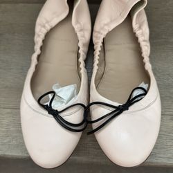 Jcrew Ribbon Leather Flat 