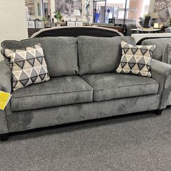 Grey Sleeper Sofa In Smoke Queen Size 