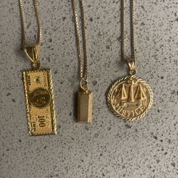 Supreme 14k Gold Chain Set