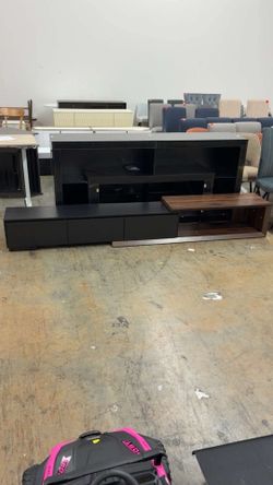 Chartustriable Extendable TV Stand with 3 Drawers, Modern Minimalist Entertainment Center, Reversible Long TV Multimedia Console, Design