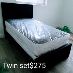 $275 Twin Bed With Mattress And Boxspring Brand New Free Delivery Free Assembly 