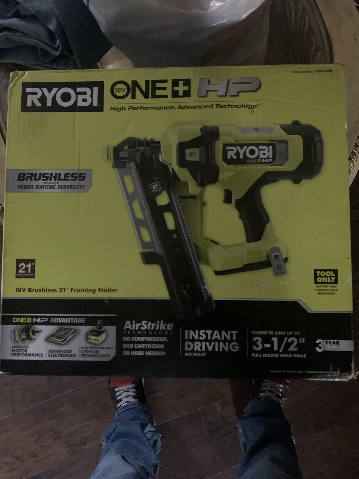 18V Brushless 21° Framing Nailer