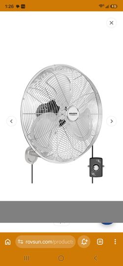 ROVSUN 18" 100W 110V Industrial Wall Mounted Fan for Garage, Gym