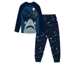 NWOT Wonder Nation Boys Long Sleeve Sleep Pajama Set, Size 6-7