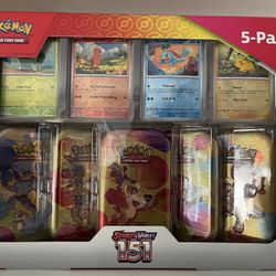 Costco Pokemon Scarlet & Violet 151 Mini Tin 5-pack (Meowth)