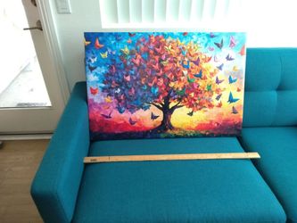 Tree of Life Colorful Butterfly art painting New
