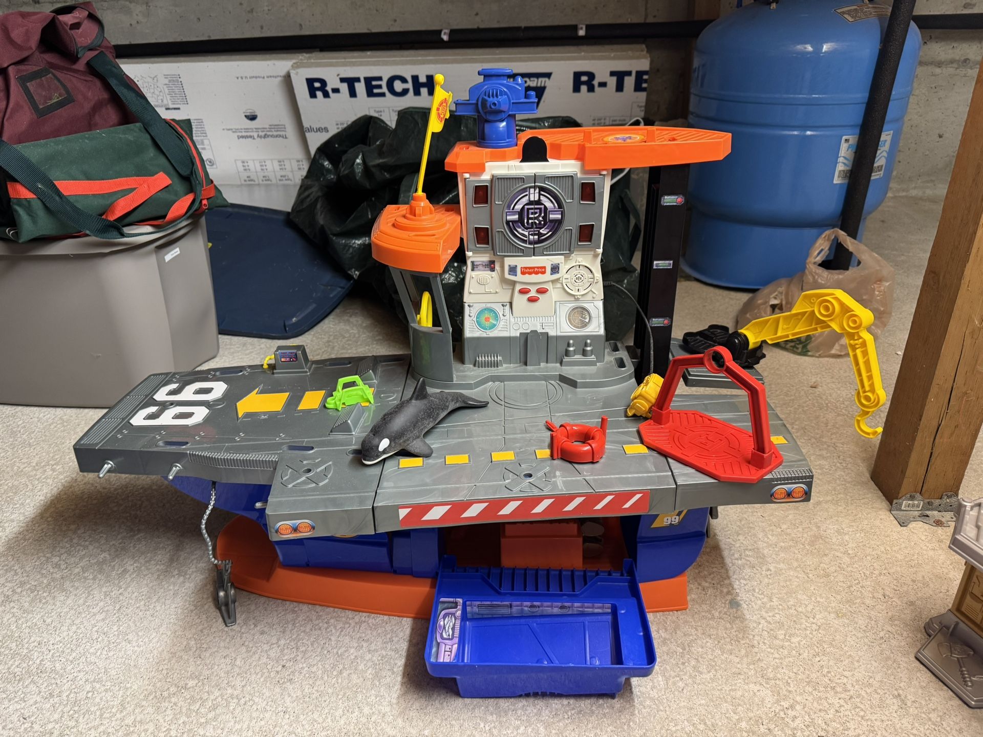 Rescue Heroes Toy Aircraft Carrier Playset