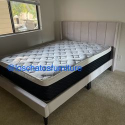 New Bed Frame Full Size With Mattress 