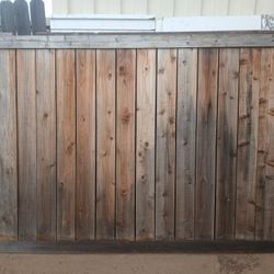 5ft 4 In X 8ft  Used Wood Fence Panels 