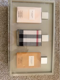 Burberry gift set perfume, body lotion and shower gel