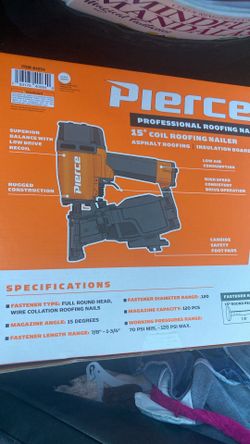 Pierce roofing nail gun