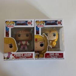 He-Man Prince Adam and She-Ra Funko Pop!