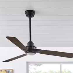 Ester 54 in. White Color Changing Integrated LED Indoor/Outdoor Matte Black Ceiling Fan with Light Kit and Remote