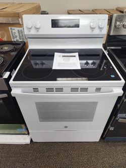 30 in. 4 Burner Element Free-Standing Electric Range in White