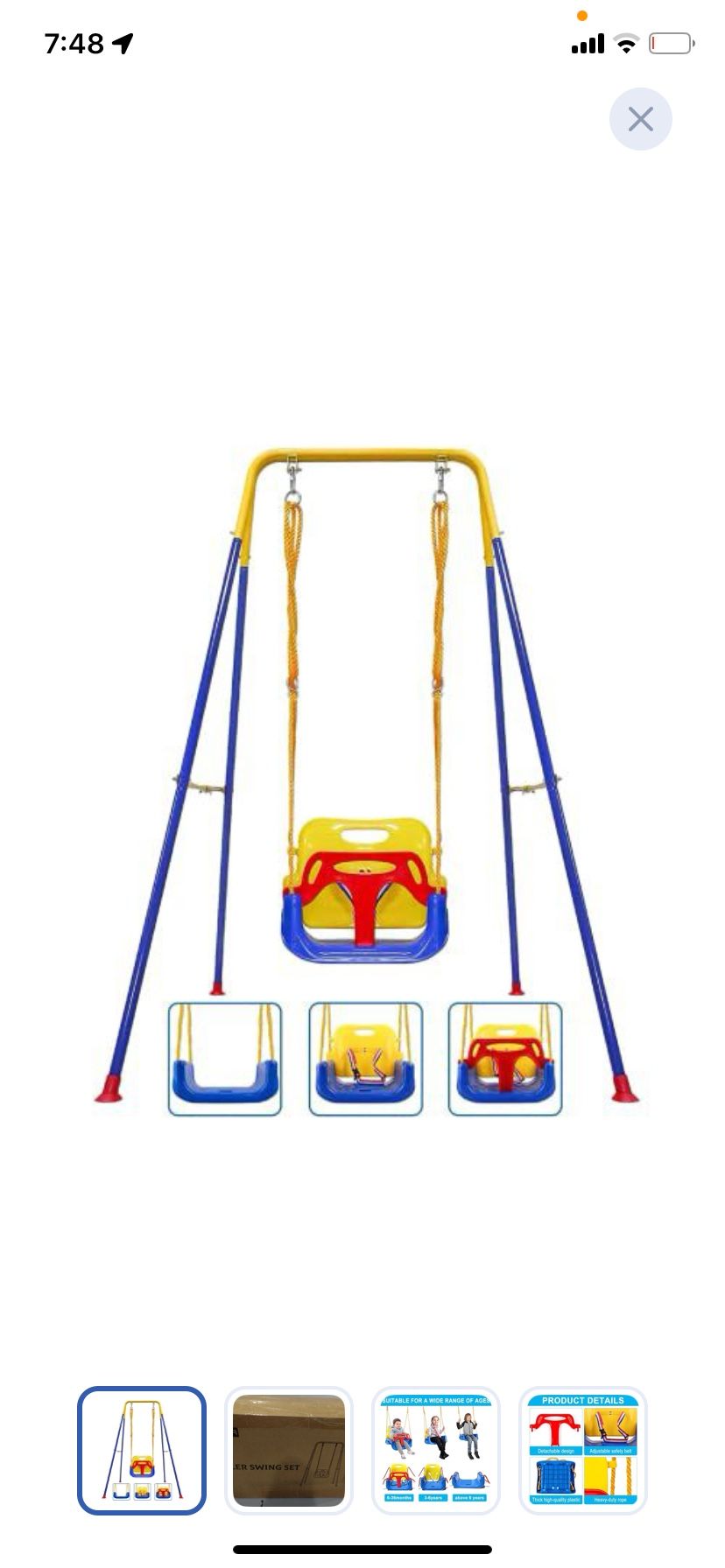 TALECO Gear Toddler Swing, 3-in-1 Swing Sets for Backyard, Baby Swing Outdoor/Indoor, Toddler Swing Set Suitable for Children 6 Months and Older