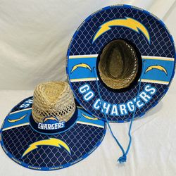 Los Angeles Chargers Straw Hat just in time for the summer heat great Gift 🎁 order now (I also have other Teams)