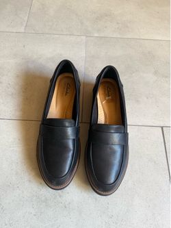 Clark’s Black Leather Loafers