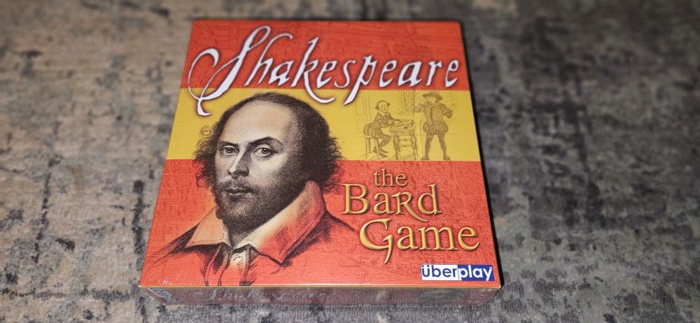 Shakespeare The Bard Game (2004) by Uberplay. Brand New & FACTORY SEALED!! RARE!