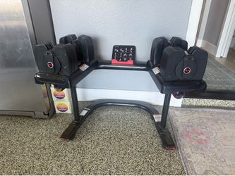 BOWFLEX Dumbbell set with stand