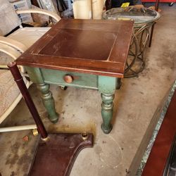 Green Wood Table