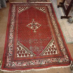 Vintage Saraban Tigris Region Rug 6'8"x4'1"