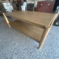 Natural 48" Wide Rectangle Wood Coffee Table