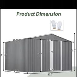  10 X 8 Ft Metal shed 