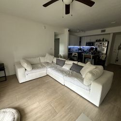 Sectional Sofa And Center Table