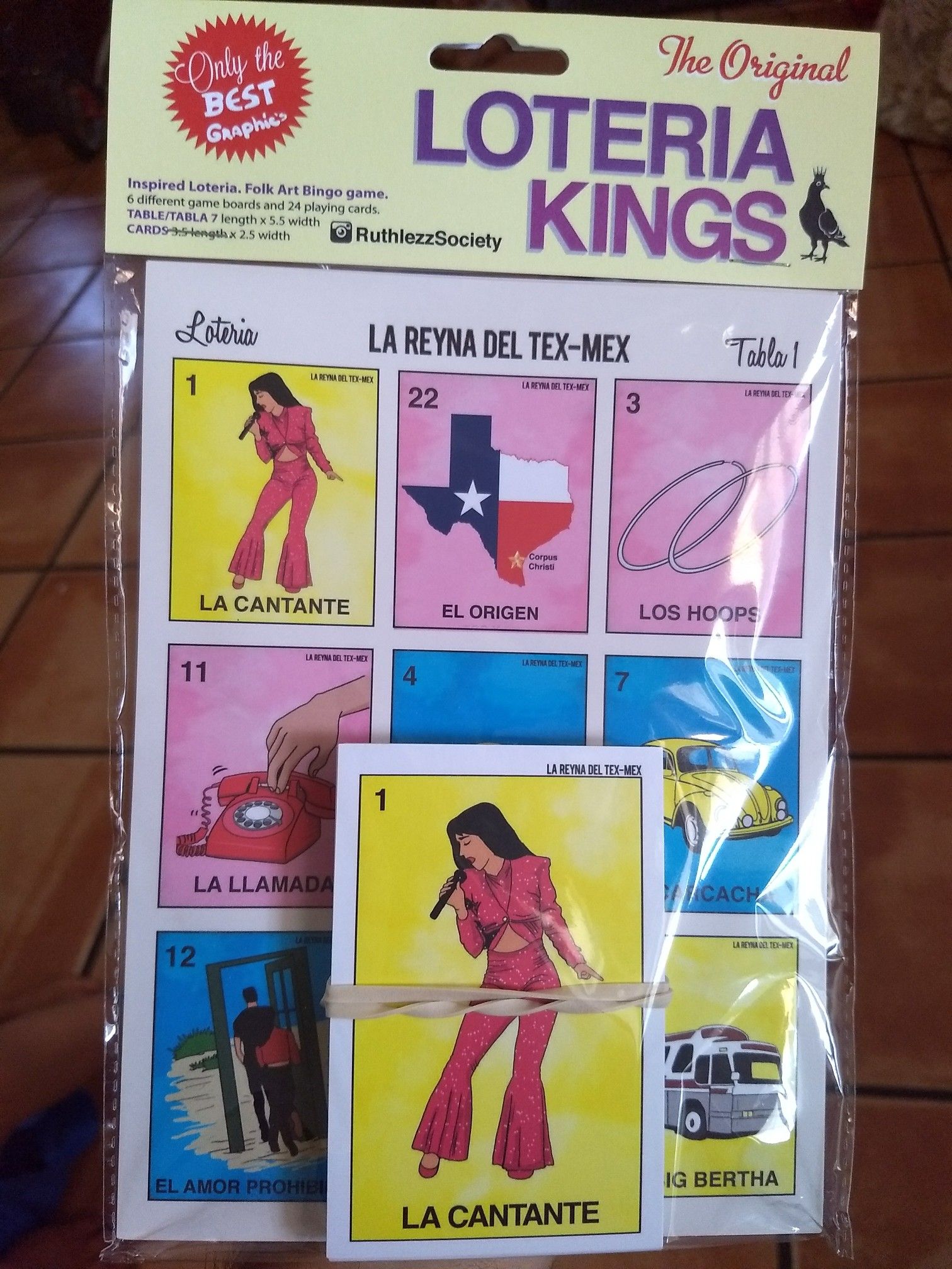 Selena loteria game cards (1 left)