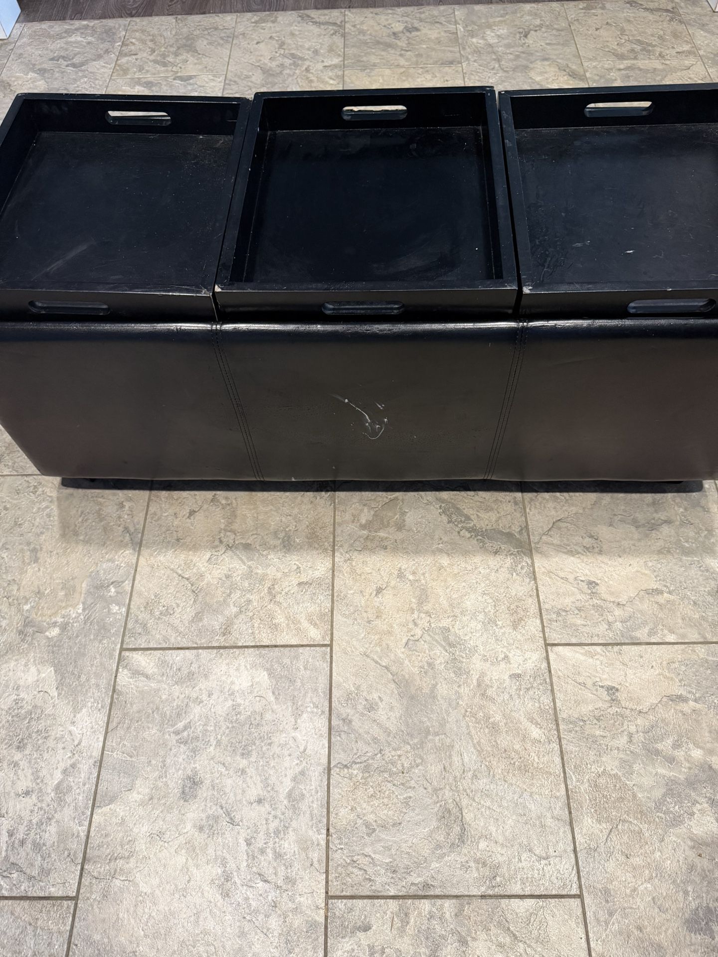 Storage Bench Seat Ottoman