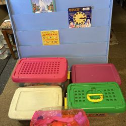 Preschool Book Shelf & Educational Building blocks
