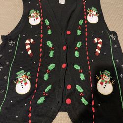 UGLY CHRISTMAS VEST UGLY CHRISTMAS SWEATER VICTORIA JONES PLUS SIZE 1X